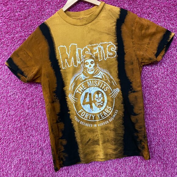 Misfits 40th Anniversary Fiend Skull Tie Dye T-Shirt Medium - Picture 3 of 4
